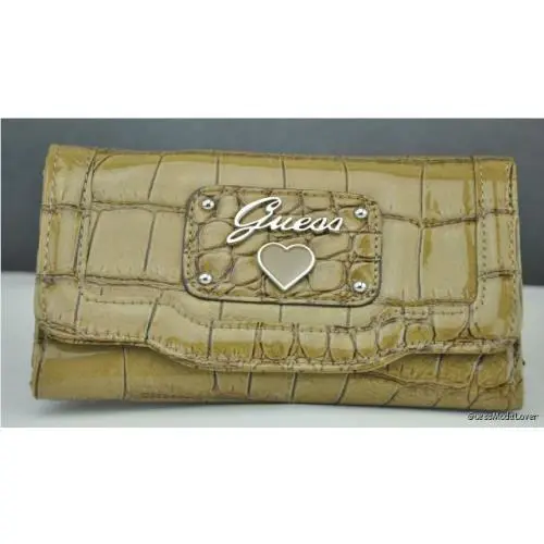 Trend Limited Guess Wallet Ladies Retro Croc Camel