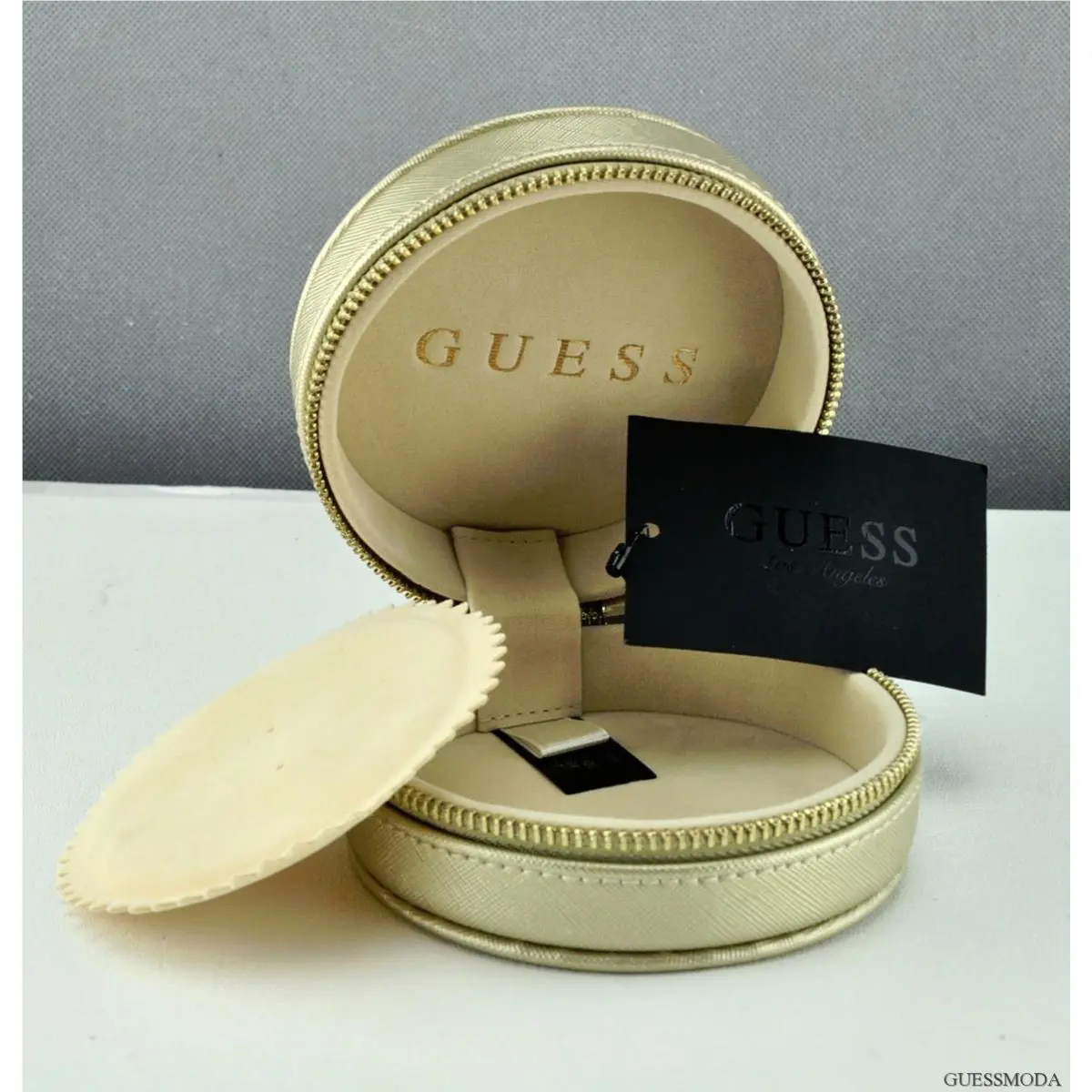 Newest Luxury Guess Ladies Purse Jewelry Pouch Gold Women Slg Usa