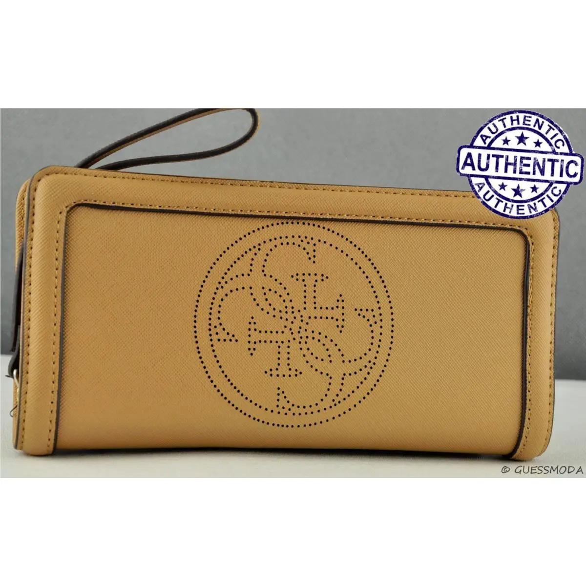 Newest Luxury Guess Ladies Wallet Purse Perforate Logo Camel Women Slg Usa