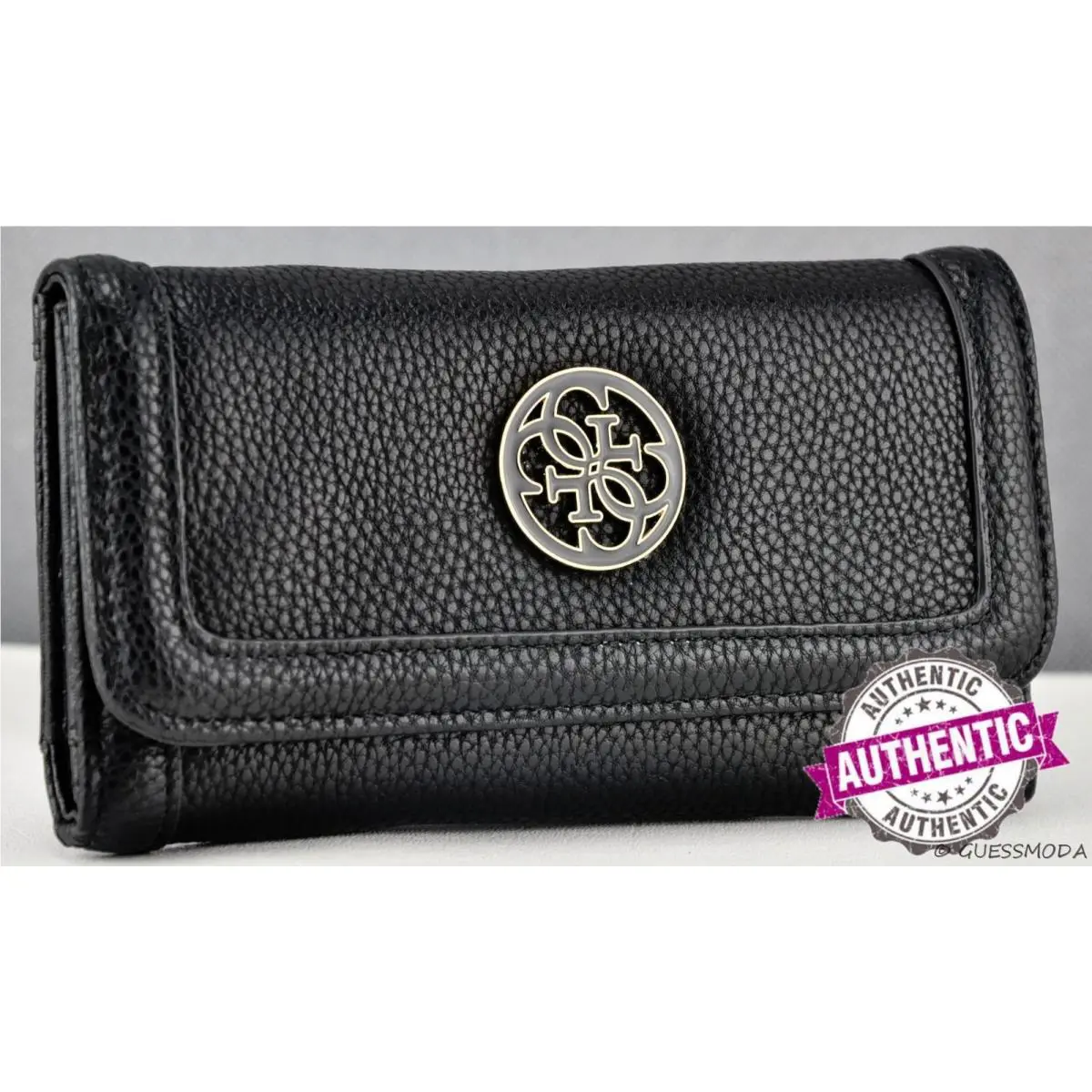Newest Luxury Guess Ladies Wallet Purse Enamel Group Black Women Slg Usa