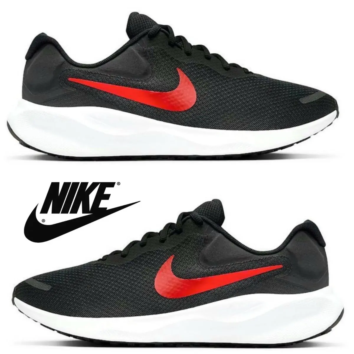 Nike shoes - Nike Revolution 7 - Revolution - Black, Maufacturer: Black/White/University Red 6