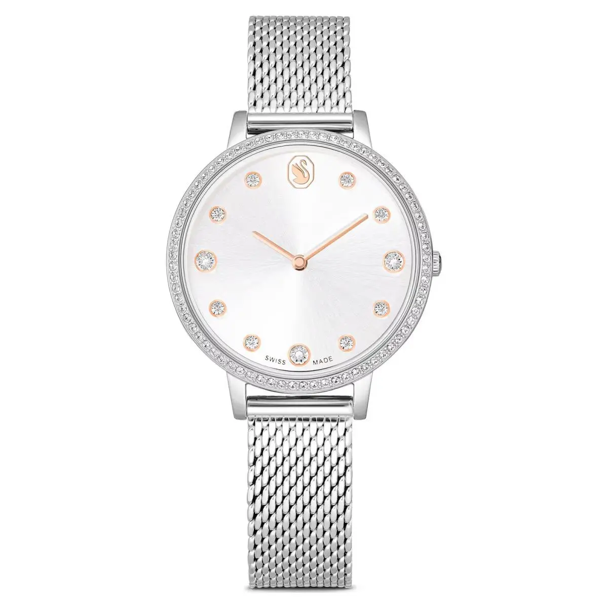 Swarovski Clarica Watch Metal Bracelet Silver Tone Stainless Steel 5740971