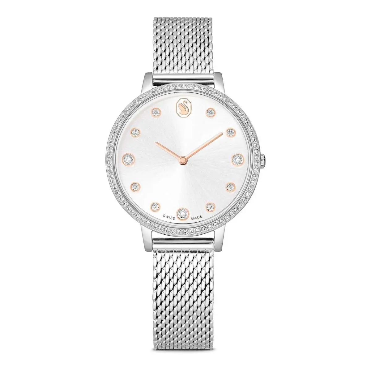 Clarica Watch Metal Bracelet Silver Tone Stainless Steel 5740971 by Swarovski