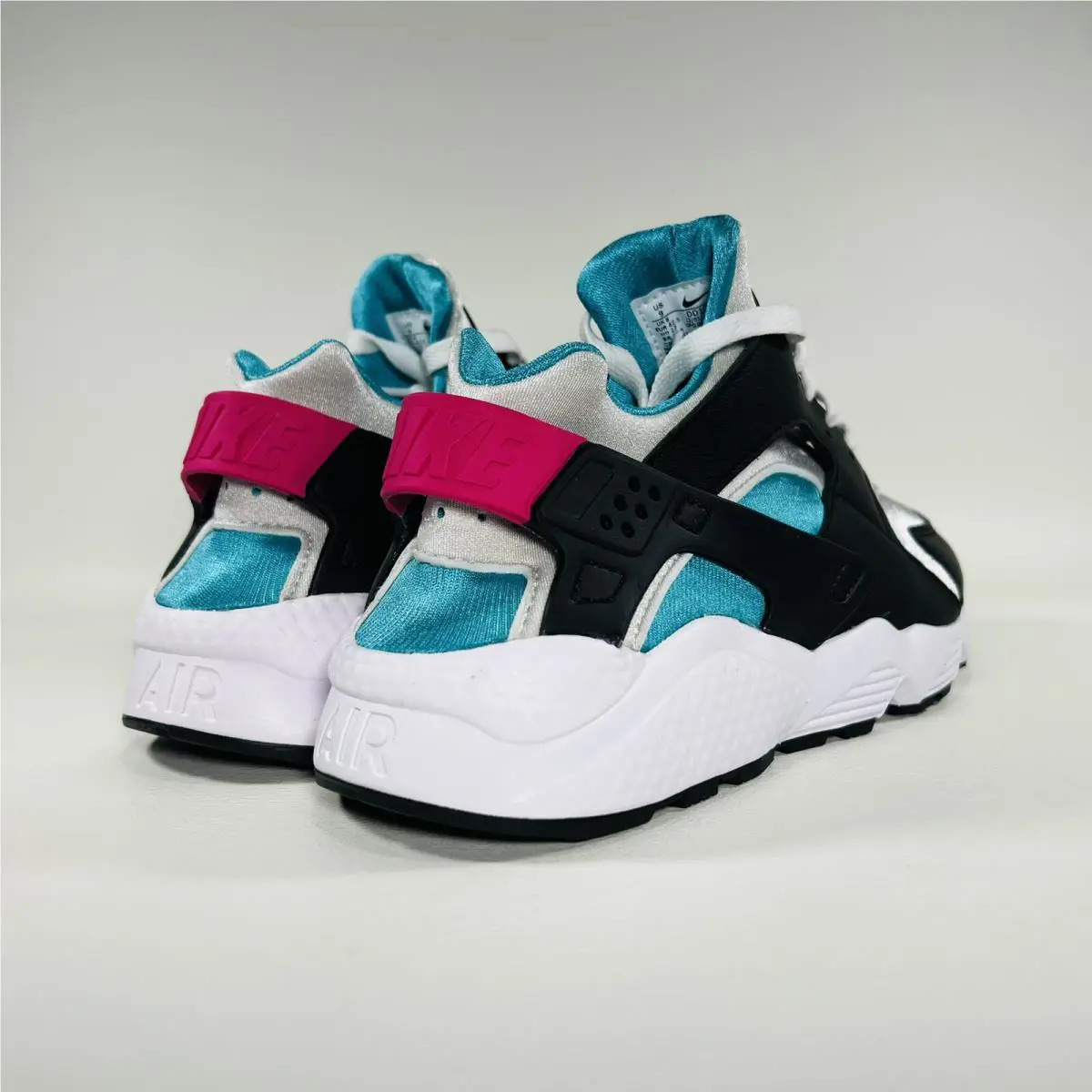 Nike shoes - Nike Air Huarache - Air Huarache - DD1068-004 - Black / New Emerald / Pure Platinum / Lethal Pink 9