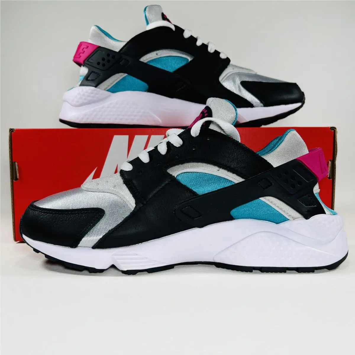 Nike shoes - Nike Air Huarache - Air Huarache - DD1068-004 - Black / New Emerald / Pure Platinum / Lethal Pink 0