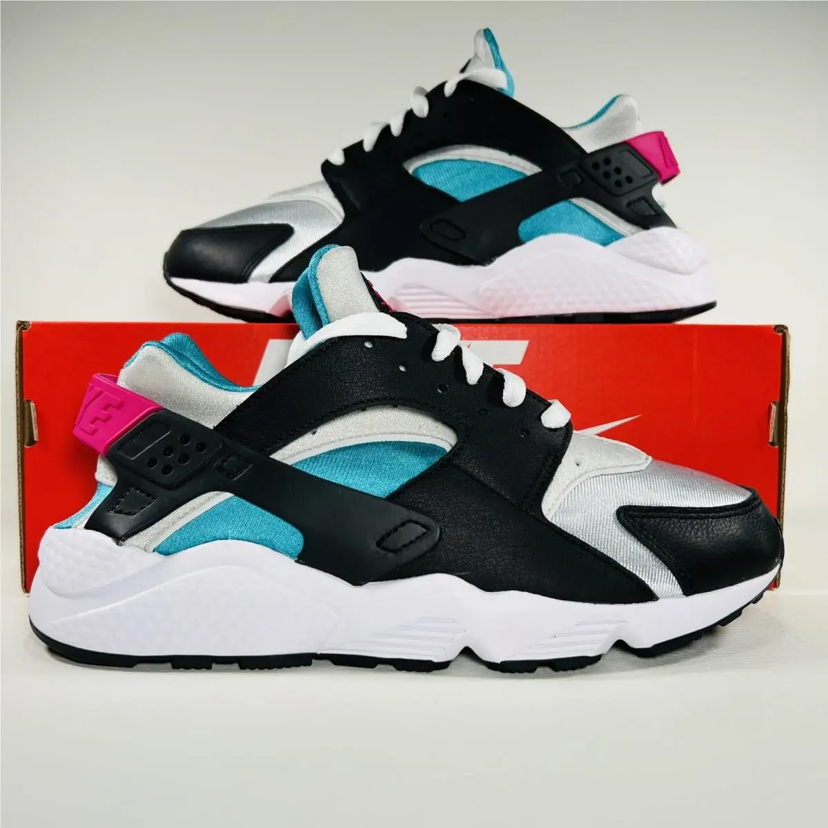 Nike shoes - Nike Air Huarache - Air Huarache - DD1068-004 - Black / New Emerald / Pure Platinum / Lethal Pink 11