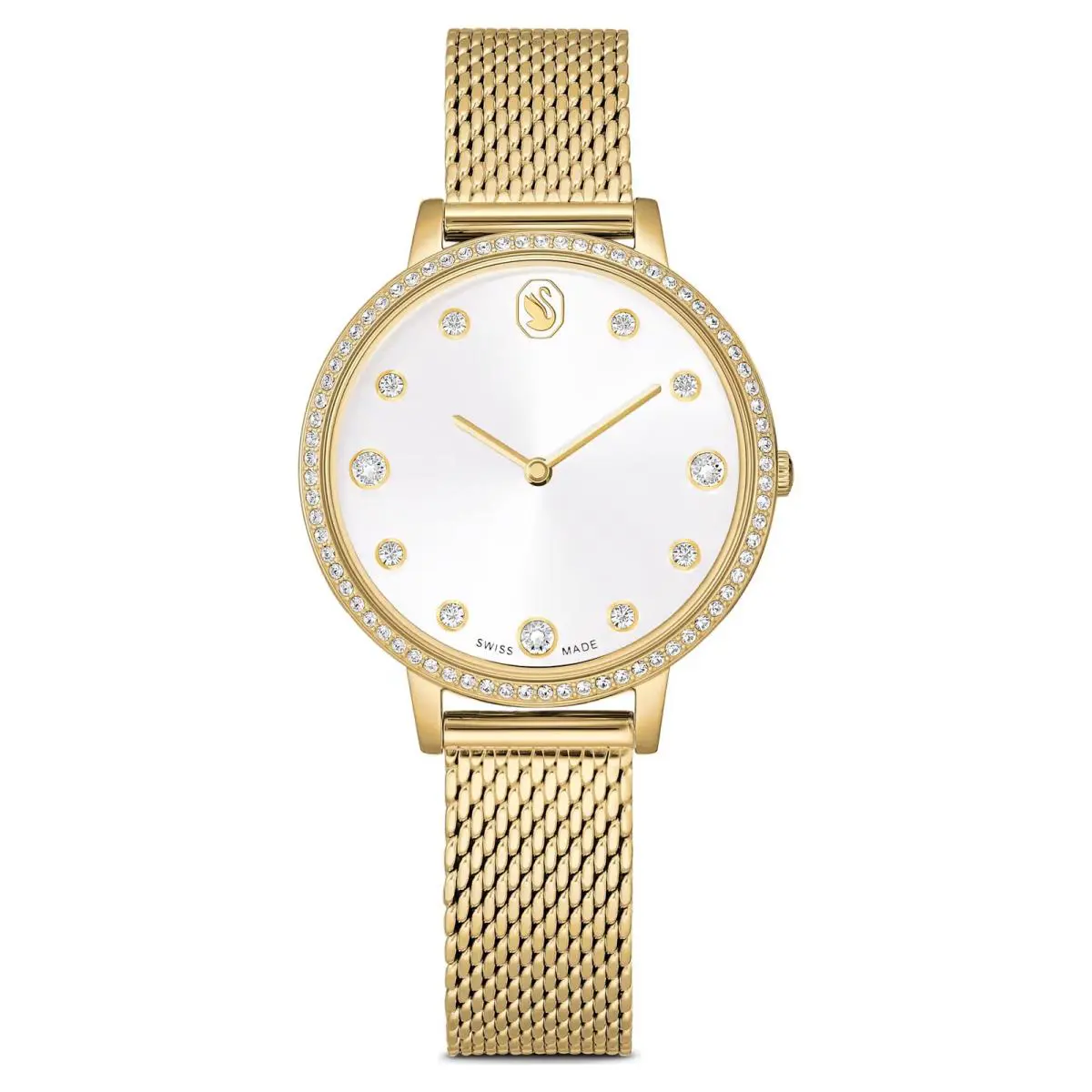 Swarovski Crystal Clarica Watch Metal Bracelet Gold Tone Finish 5740823