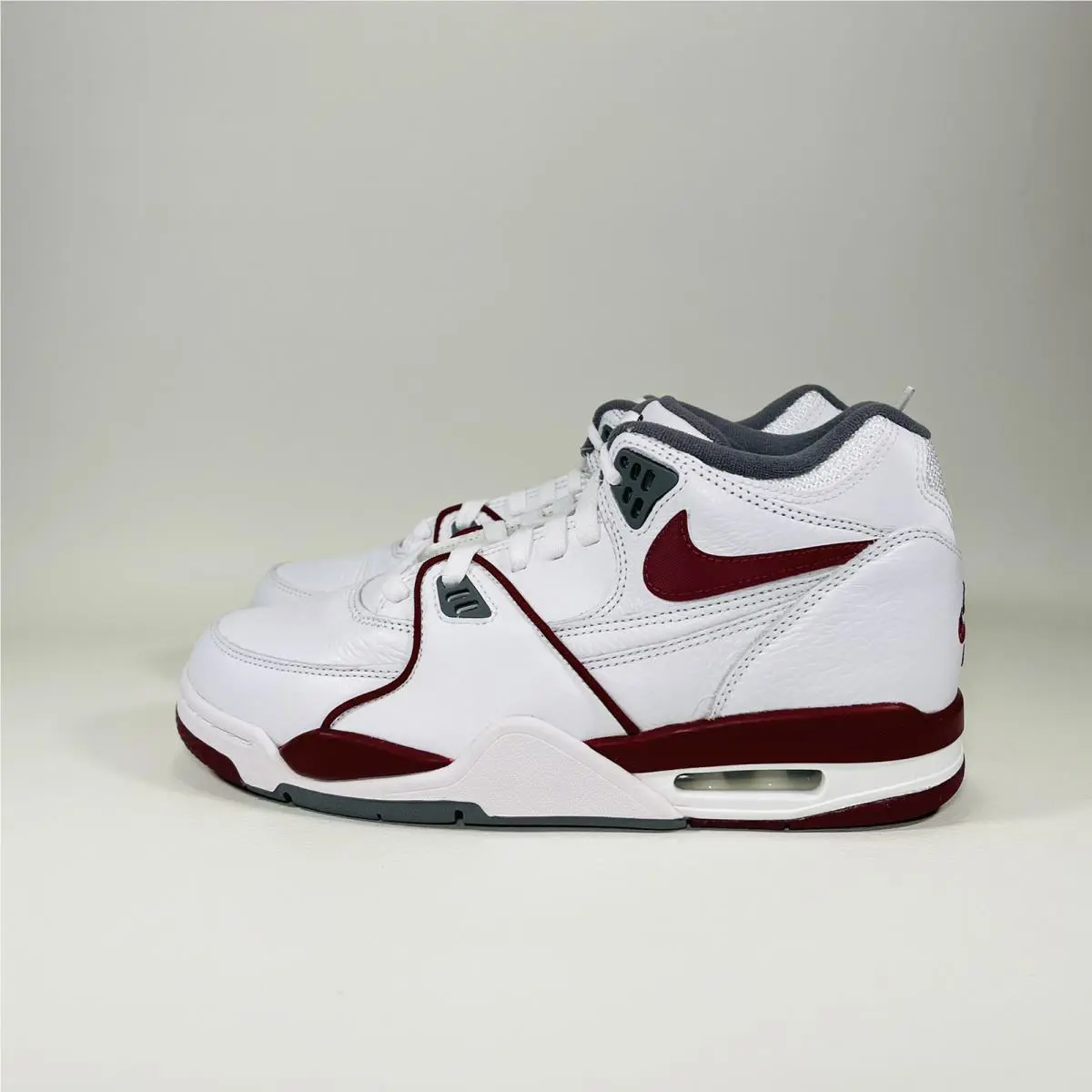 Nike shoes - Nike Air Flight 89 - Air Flight - DD1173 100 - White / Team Red - Smoke Grey 1