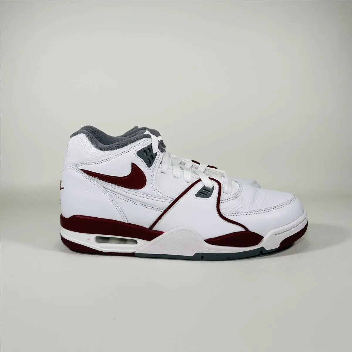 Nike shoes - Nike Air Flight 89 - Air Flight - DD1173 100 - White / Team Red - Smoke Grey 2