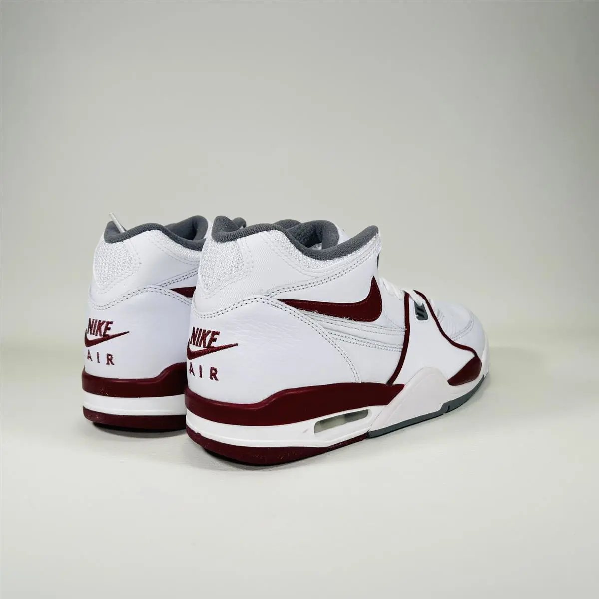 Nike shoes - Nike Air Flight 89 - Air Flight - DD1173 100 - White / Team Red - Smoke Grey 5