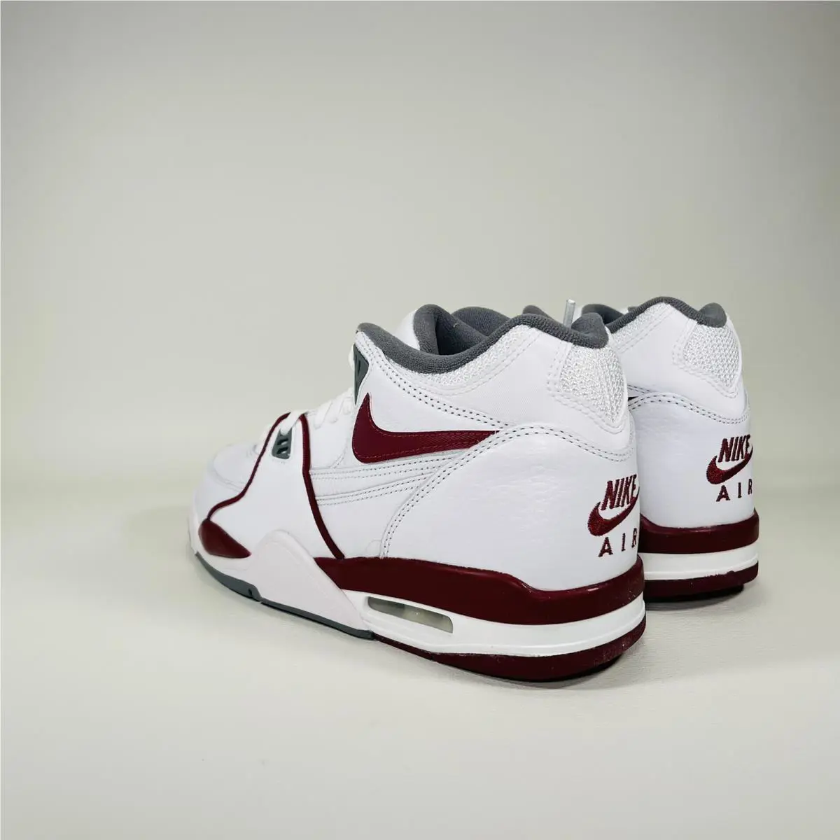 Nike shoes - Nike Air Flight 89 - Air Flight - DD1173 100 - White / Team Red - Smoke Grey 6