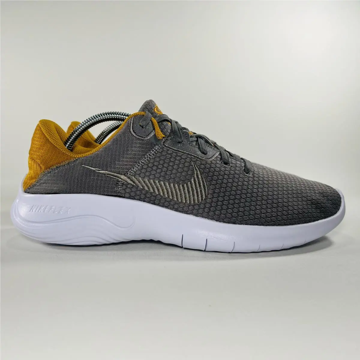 Nike shoes - Nike Flex Experience - Flex Experience - DD9284 009 - Flat Pewter / Gold Suede / White / Metallic Pewter 5