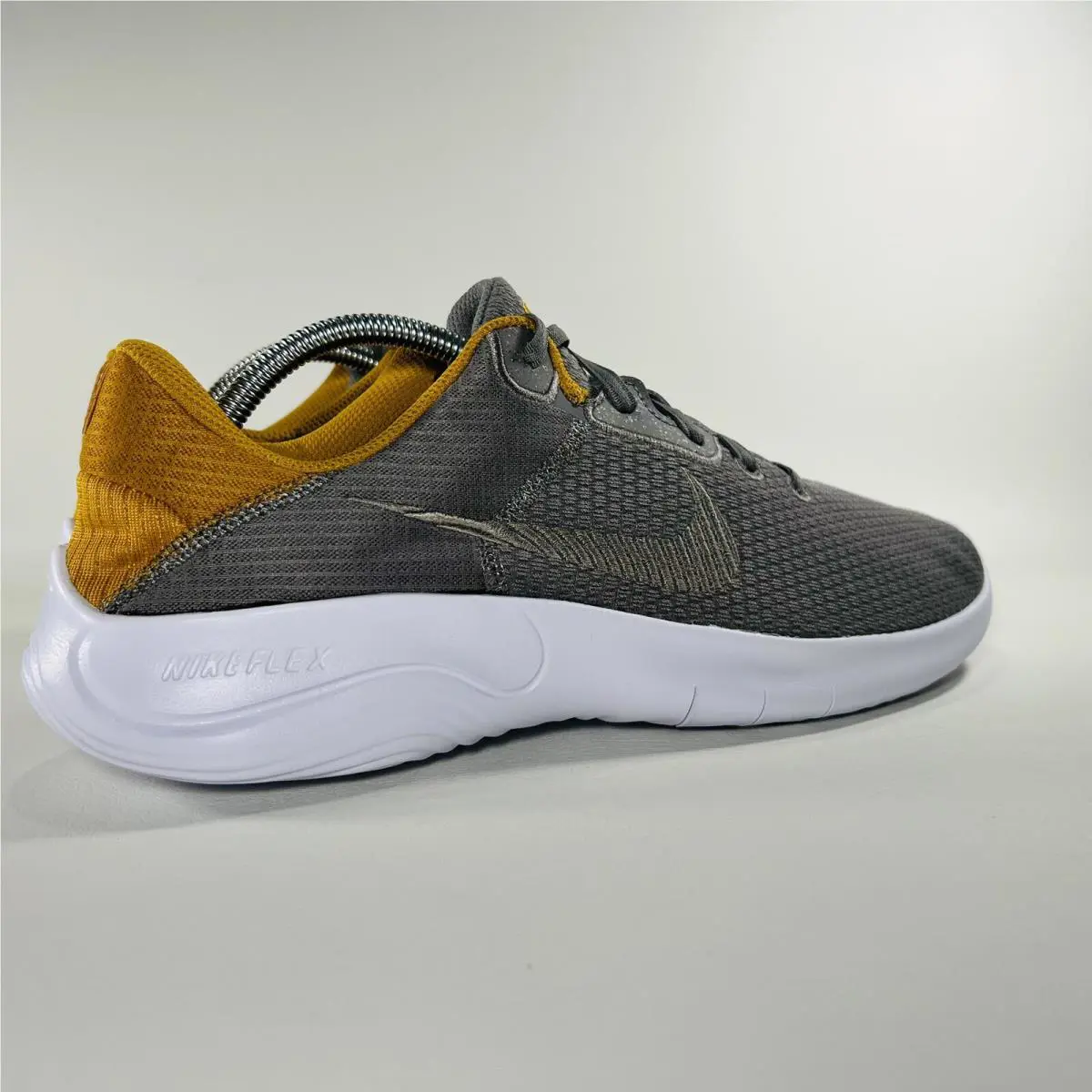 Nike shoes - Nike Flex Experience - Flex Experience - DD9284 009 - Flat Pewter / Gold Suede / White / Metallic Pewter 20