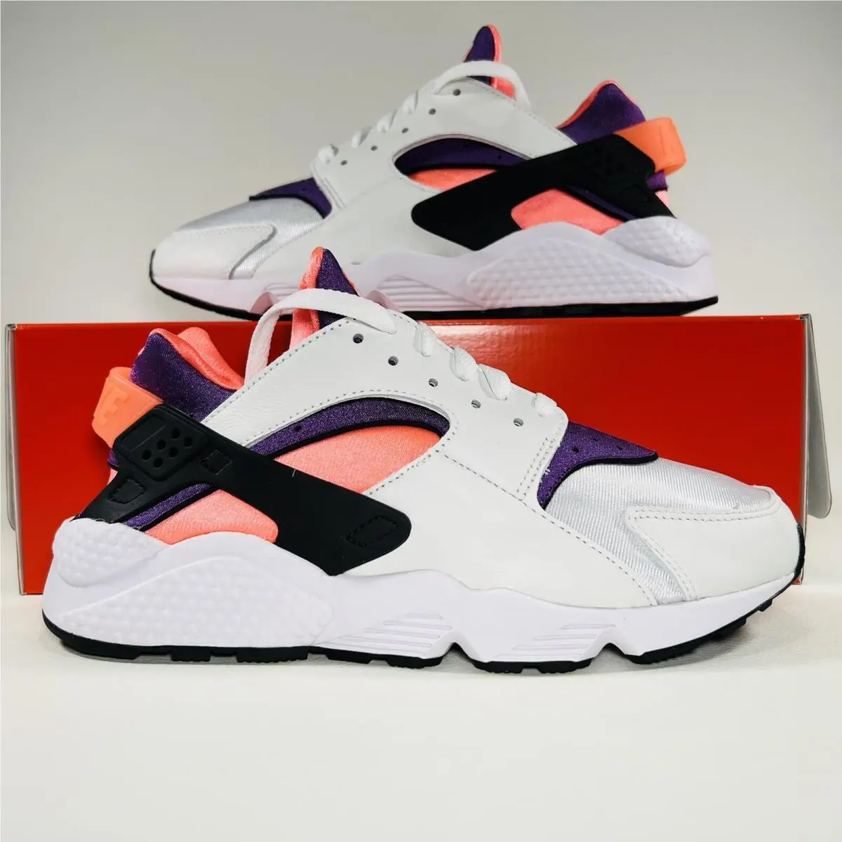 Nike shoes - Nike Air Huarache - Air Huarache - DD1068-101 - White / Purple - Bright Mango 11