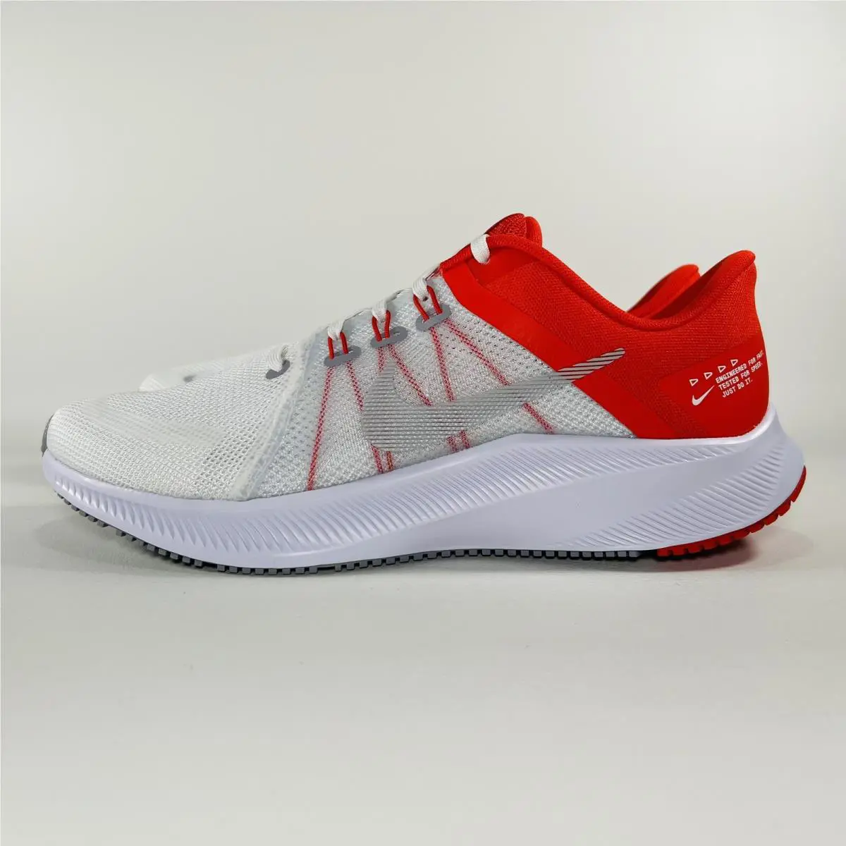 Nike shoes - Nike Quest 4 - Quest - DA1105 100 - White / Wolf Grey- Chile Red 4