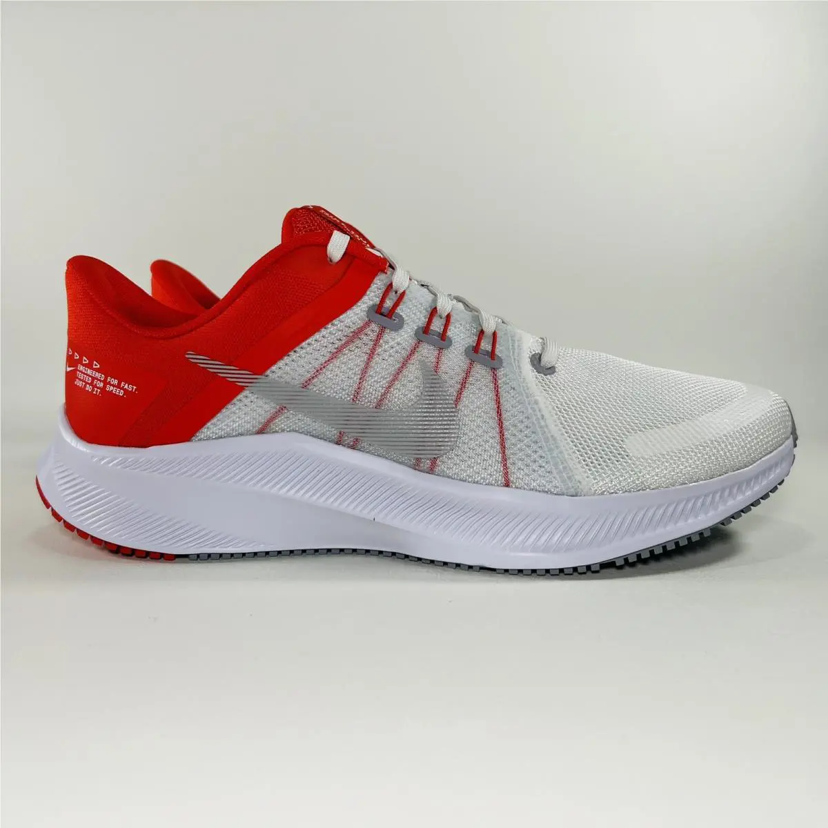 Nike shoes - Nike Quest 4 - Quest - DA1105 100 - White / Wolf Grey- Chile Red 15