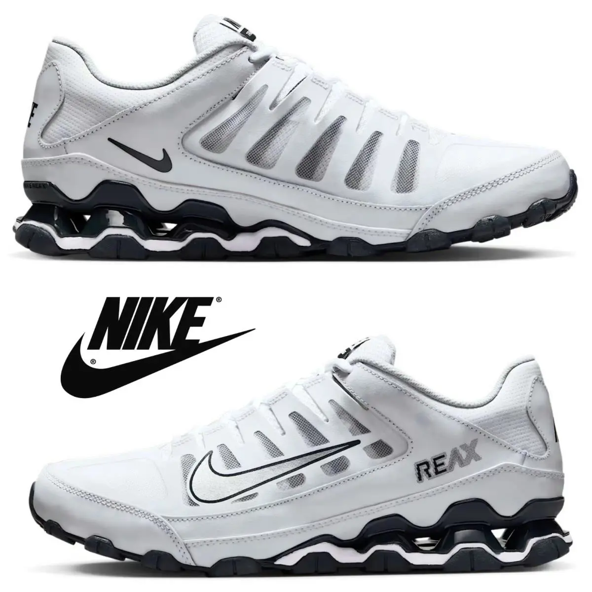 Nike shoes - Nike Reax 8 - Reax - White, Maufacturer: White/Classic Charcoal/Pure Platinum/Metallic Silver 26