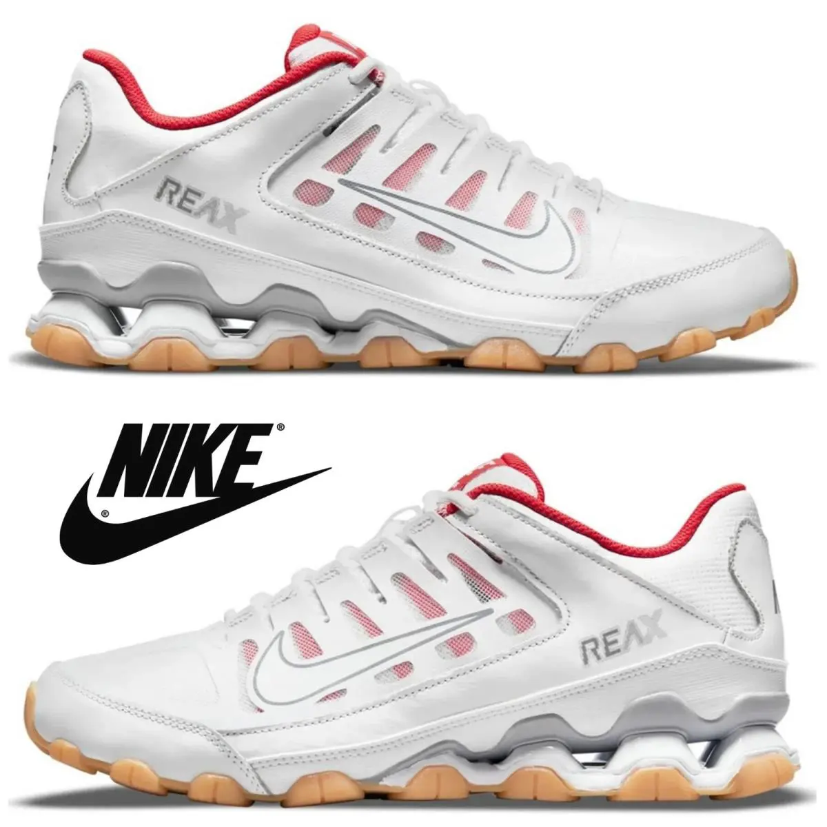 Nike shoes - Nike Reax 8 - Reax - White, Maufacturer: White/Red 23