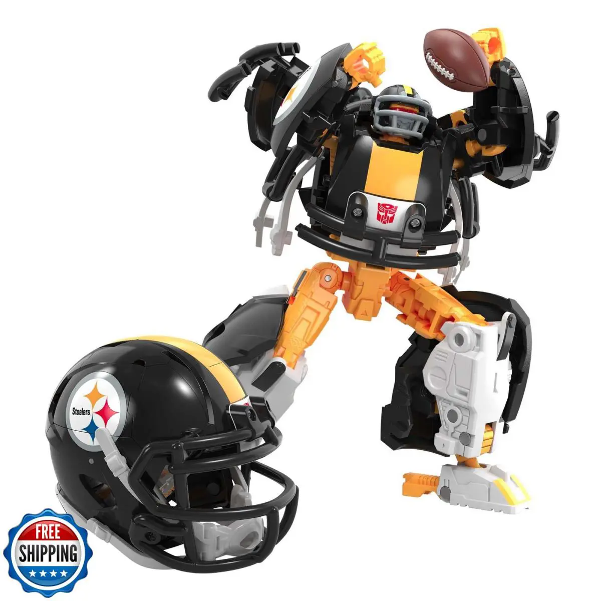 Transformers Nfl Pittsburgh Steelers Steelsmash 5.5-Inch Action F