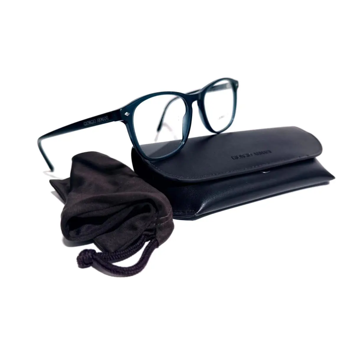 Giorgio Armani AR 7003 5004 Dark Blue RX Eyeglasses 52-18-145 MM Italy W/case