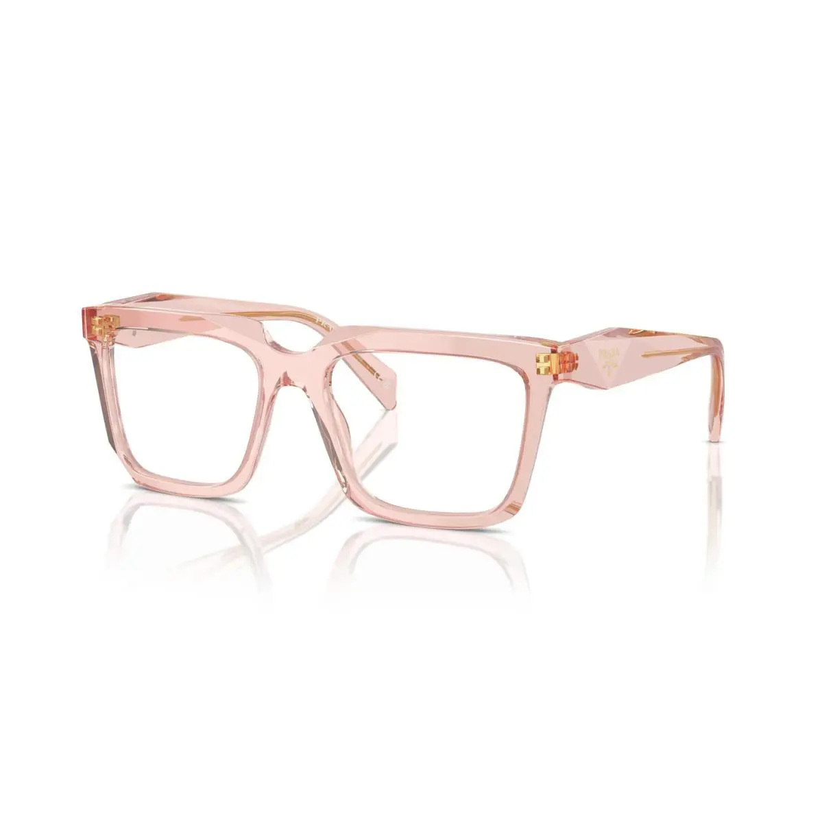 Prada PR A19V Peach Crystal 19Q1O1 Eyeglasses