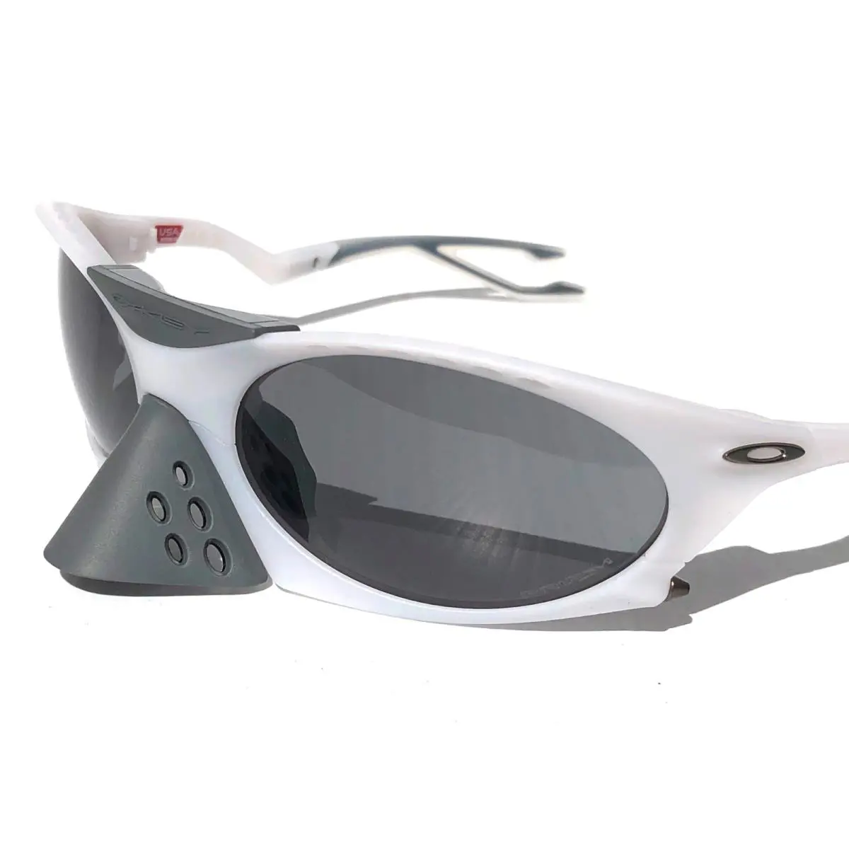 Plantaris Matte Vapor White Prizm Grey Lens Sunglass 9437-06 by Oakley