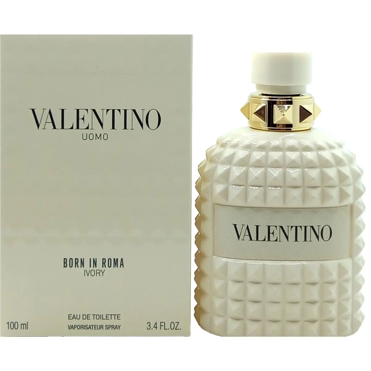 Uomo Born IN Roma Ivory Edt Spray For Men 3.4 Oz / 100 ml by Valentino