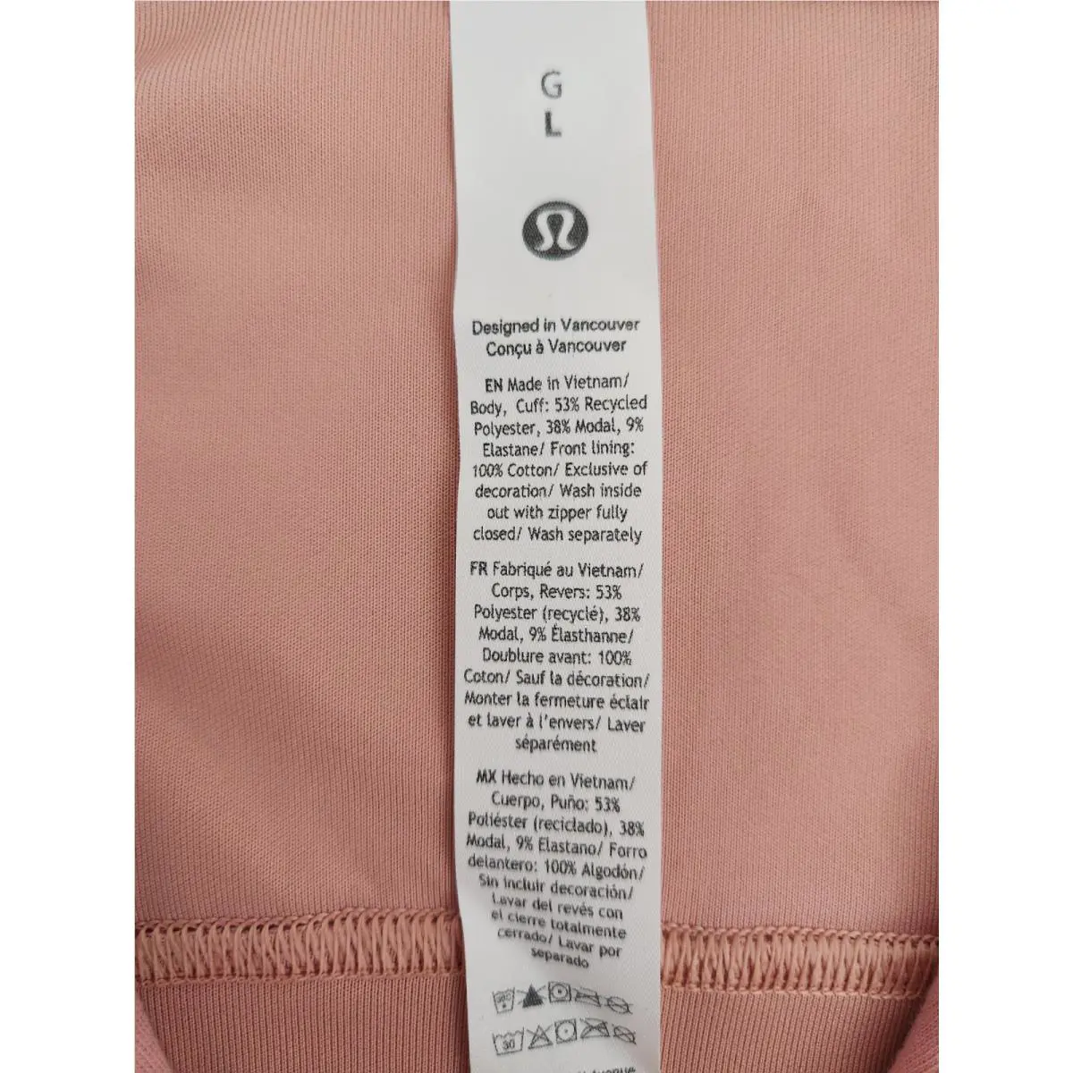 Lululemon clothing - Tea Rose 4