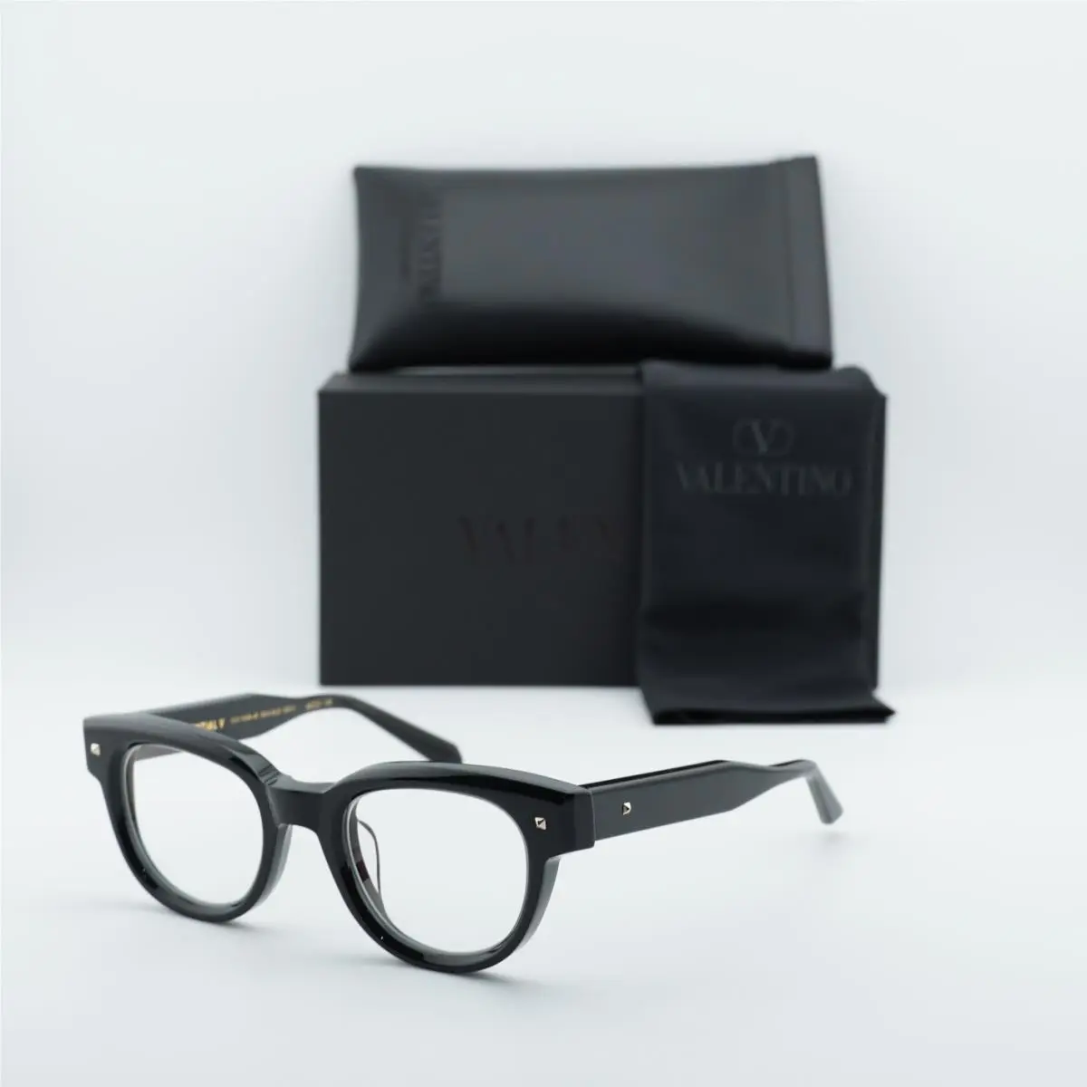 Valentino V - Essential V Demo Cat Eye Ladies Eyeglasses VLX-163 A 48