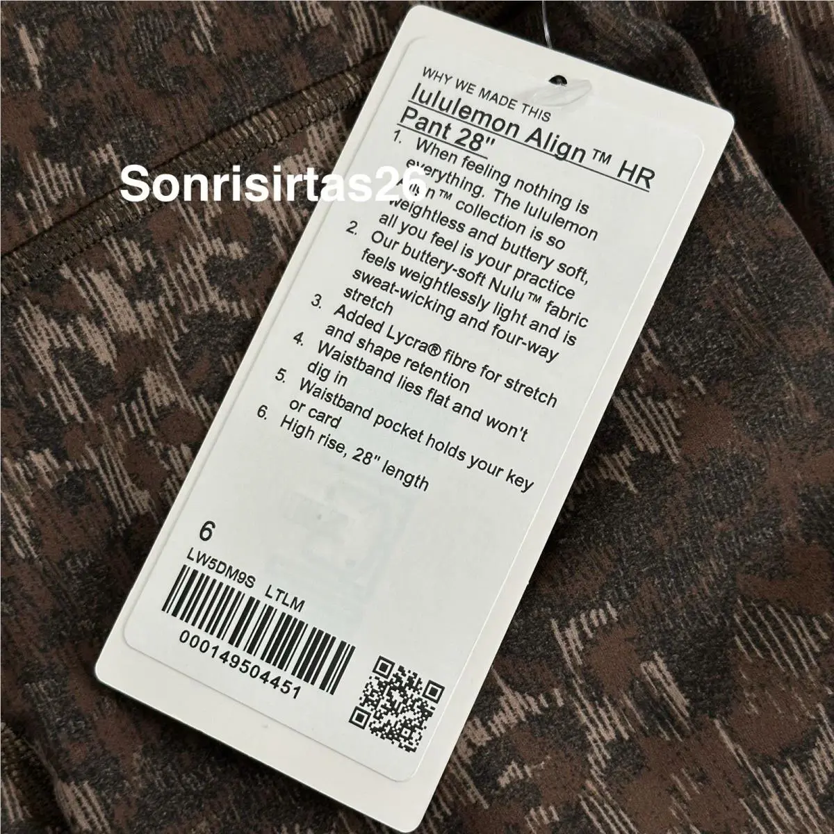 Lululemon clothing - Brown 1