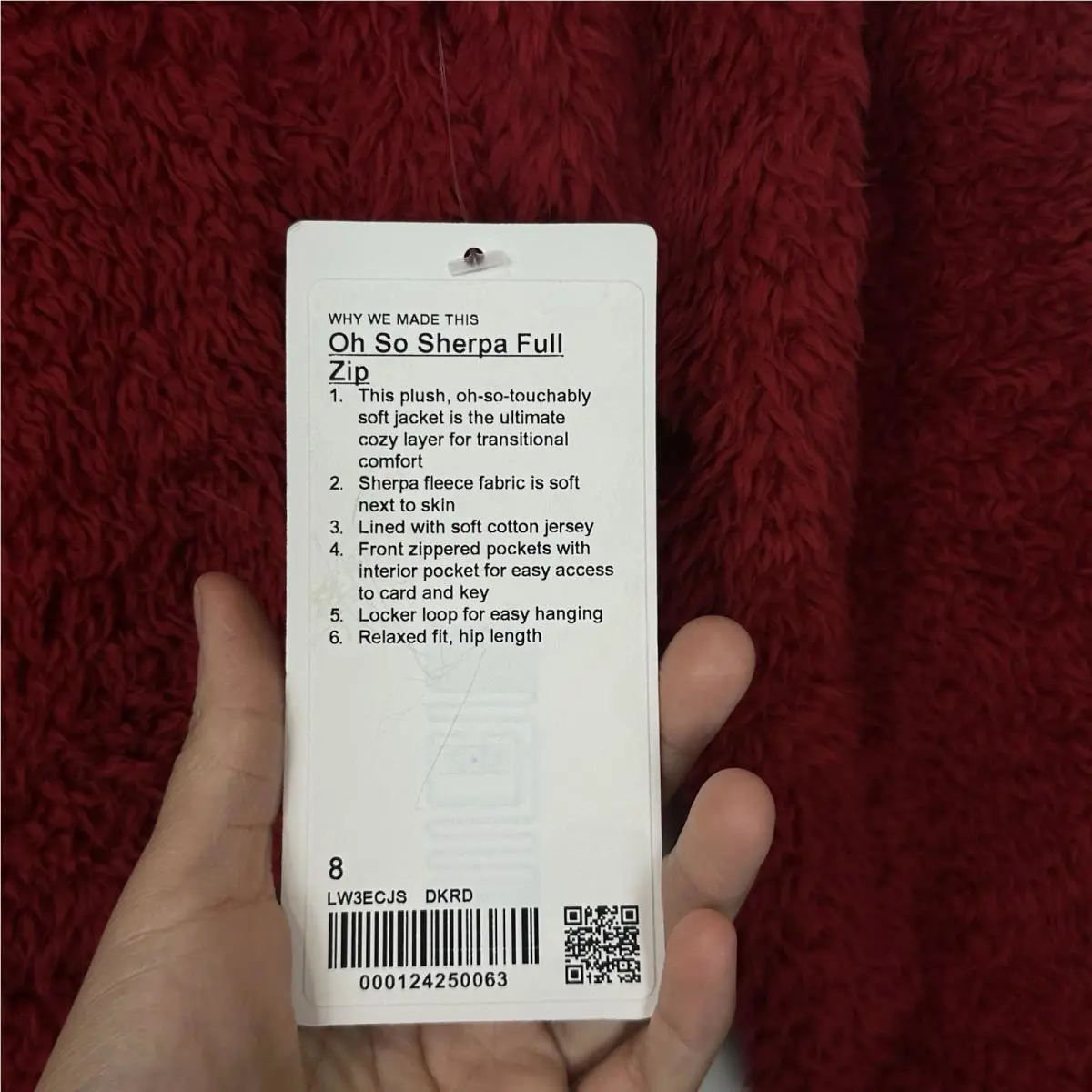 Lululemon clothing - Dark Red 2