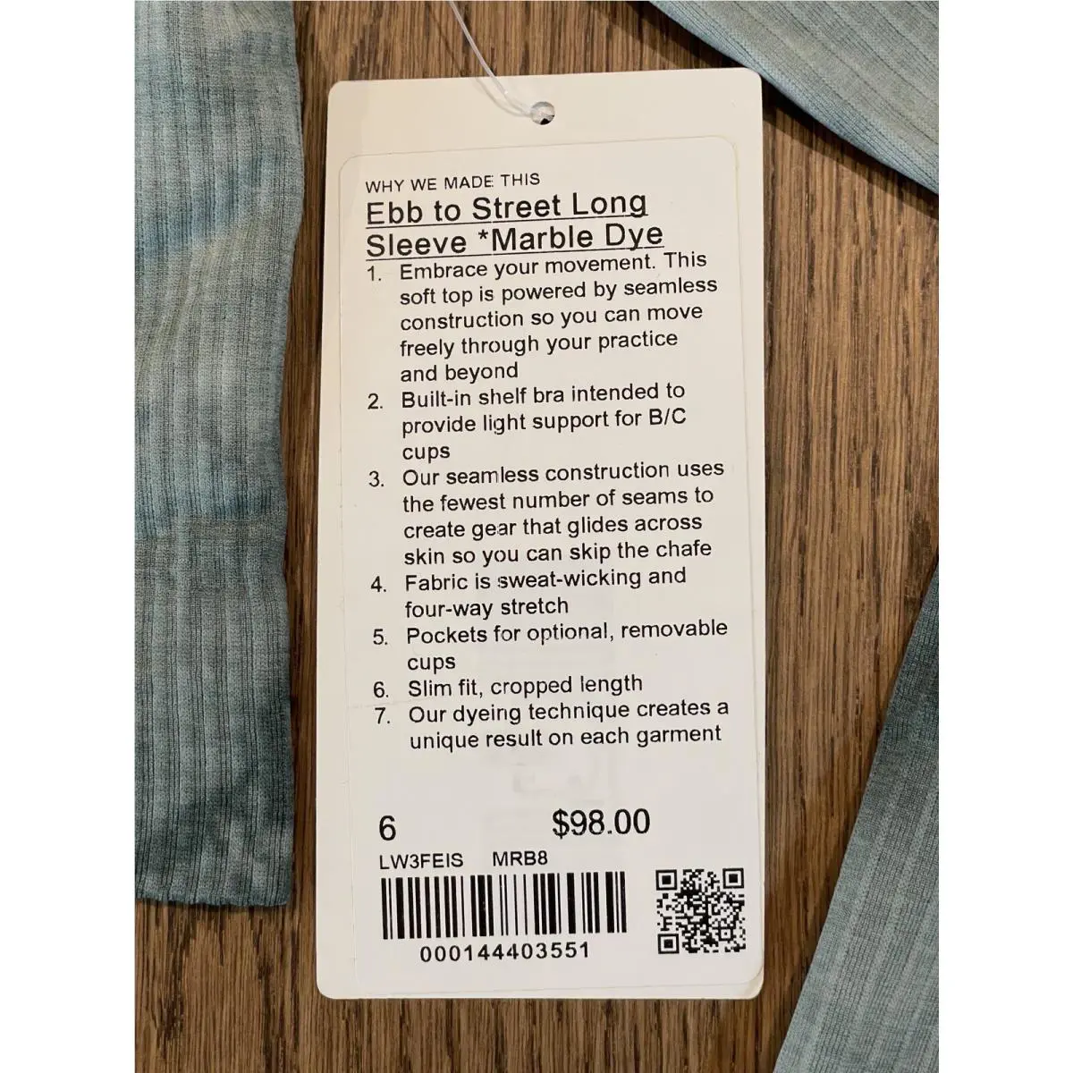 Lululemon clothing - Tidewater Teal 2