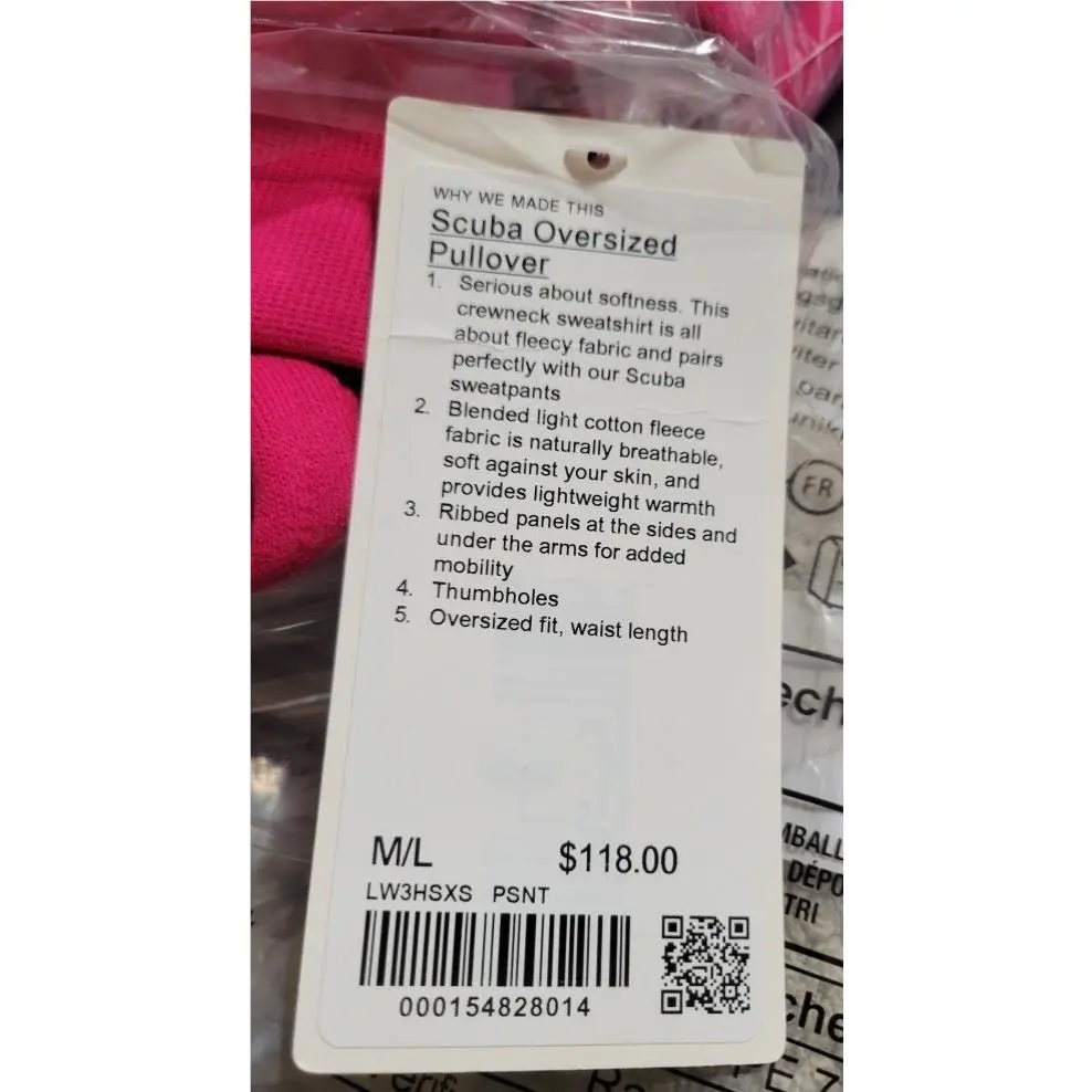 Lululemon clothing - Bright Pink 1