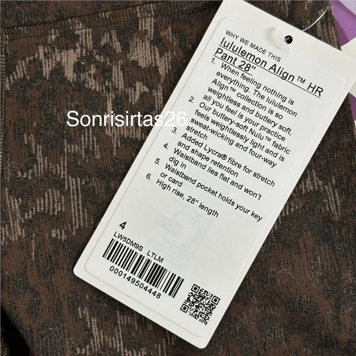 Lululemon clothing - Brown 1