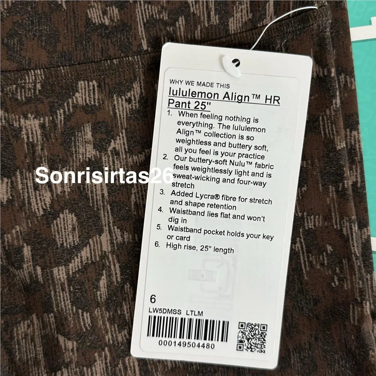 Lululemon clothing - Brown 1