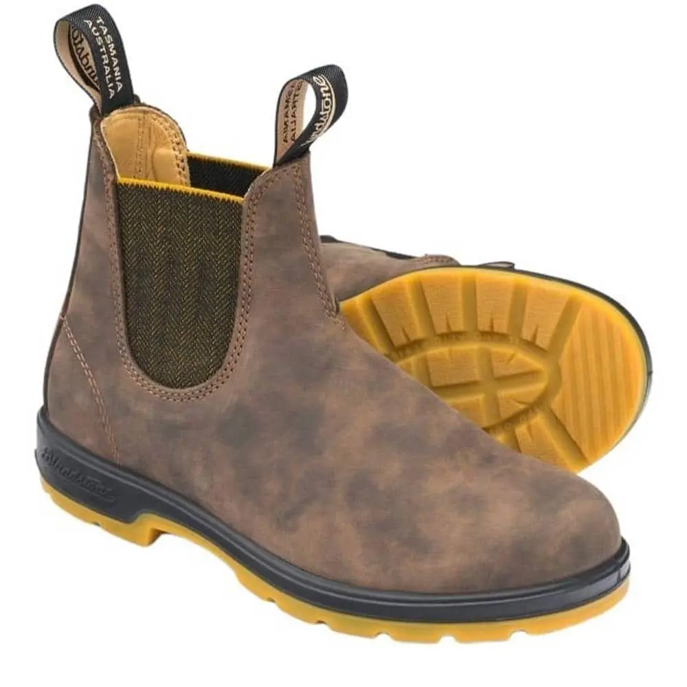 Blundstone shoes - Blundstone Classics #1944 Chelsea Boots - Brown, Manufacturer: Rustic Brown / Mustard-Black 8