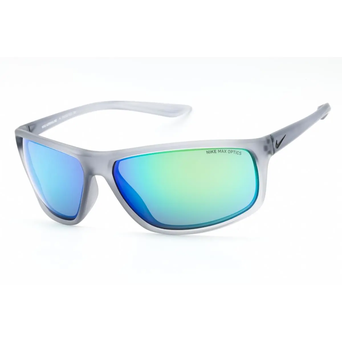 Nike Adrenaline M EV1113 013 Sunglasses Matte Gray Frame Gray Green Lenses 66mm - Frame: Matte Gray, Lens: Gray Green