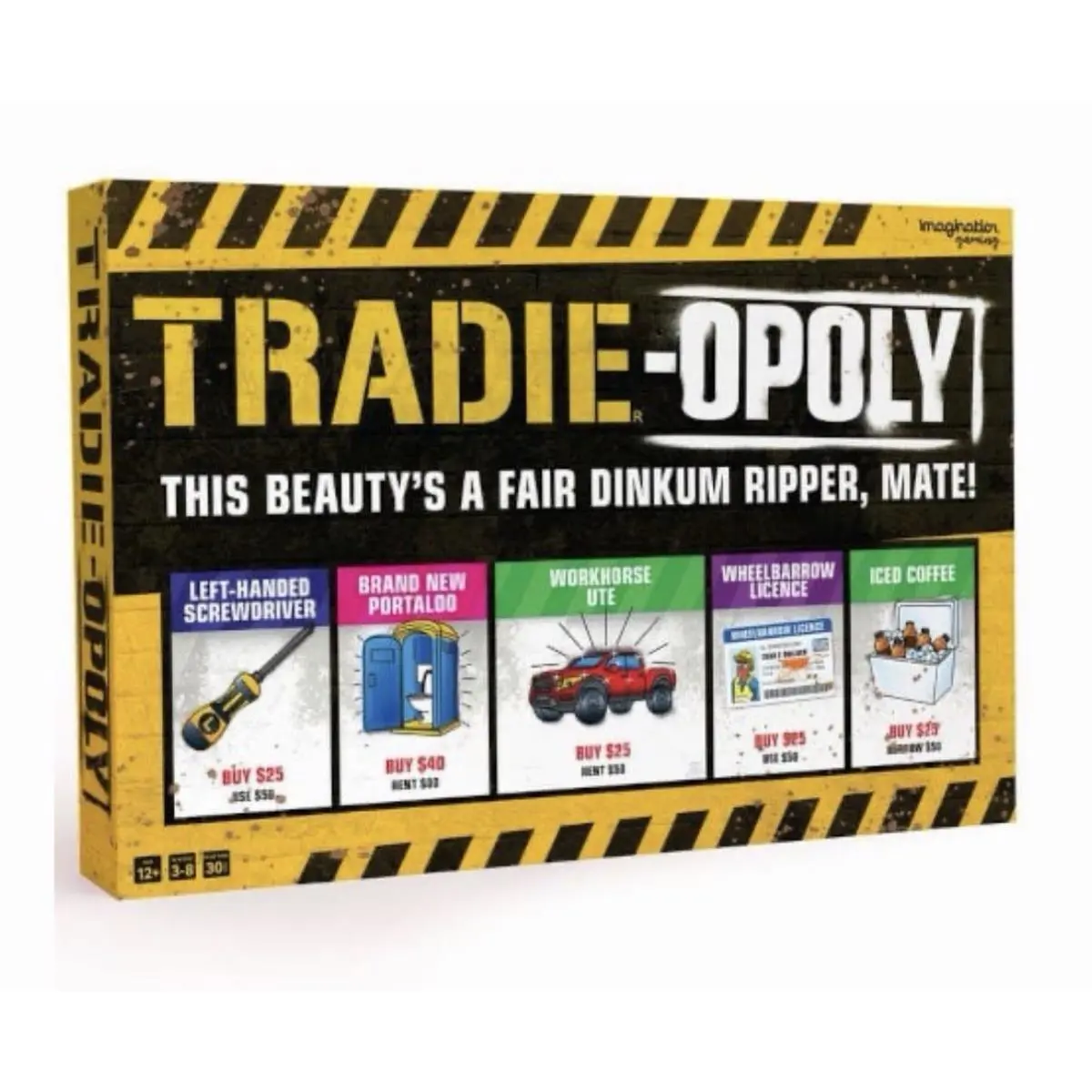 Tradie-opoly Monopoly Style Board Game For Australian Tradies Fun