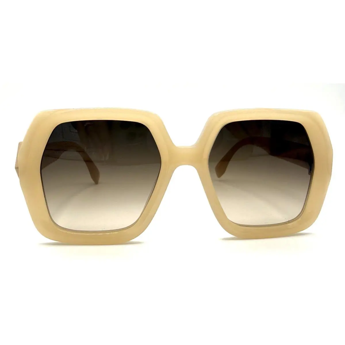Fendi FE40139I FE 40139I 57F Beige/brown Sunglasses 53-19-135 Rx