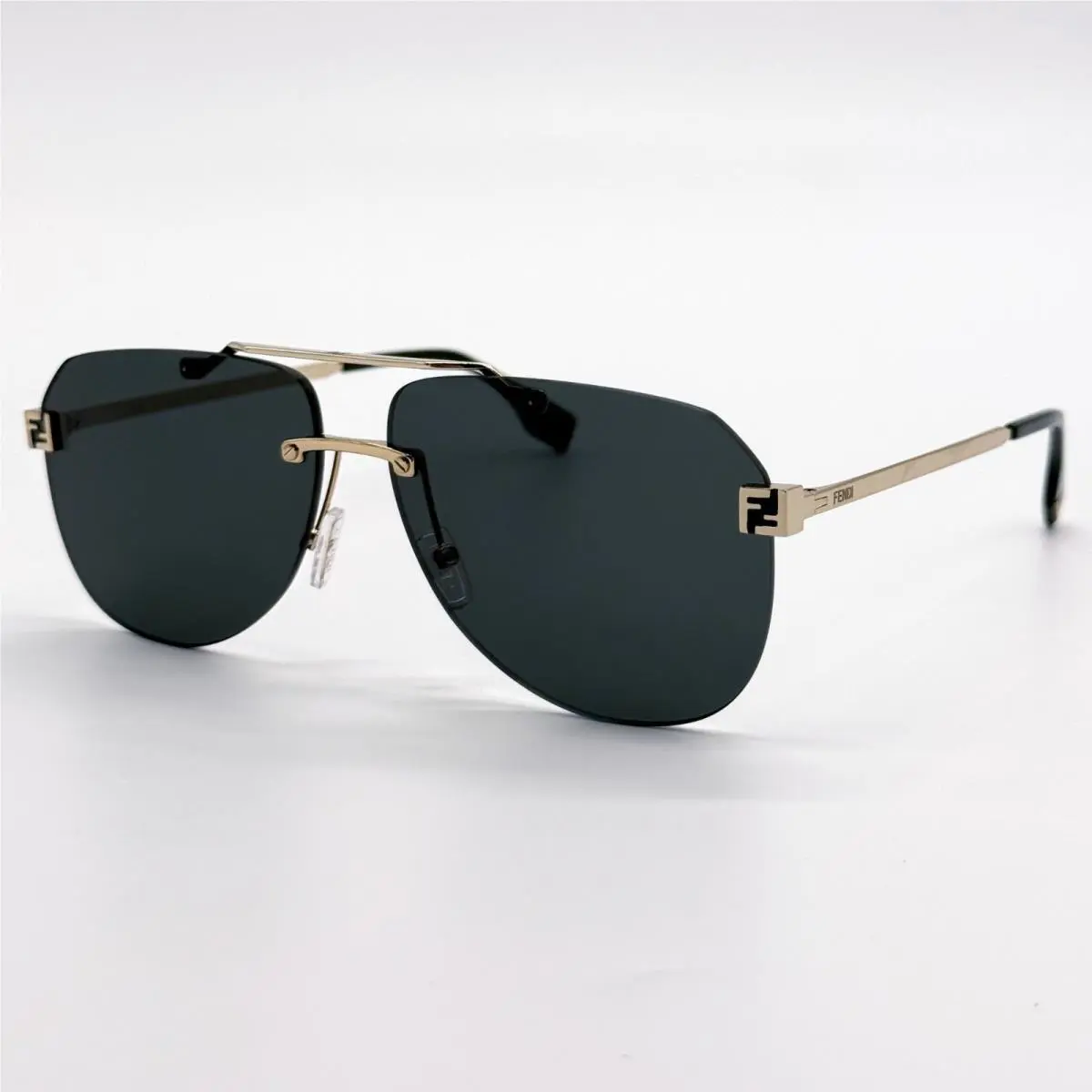 Fendi Sunglasses FE40115U 32N Gold/green Unisex Eyewear
