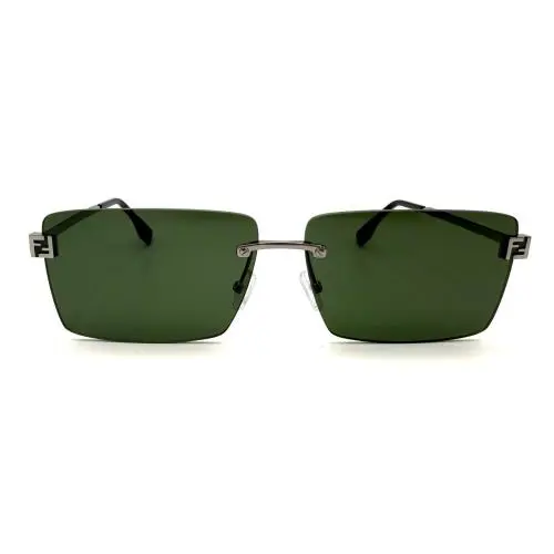 Fendi FE40165U FE 40165U 14N Silver Green Sunglasses 54-21-145 Rx