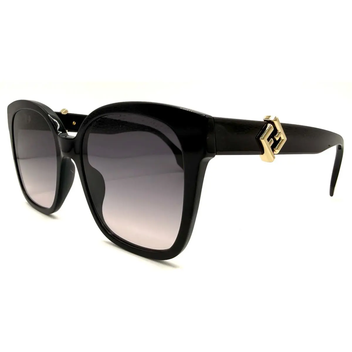 Fendi FE40186I FE 40186I 01B Black/gradient Sunglasses 55-19-145 Rx