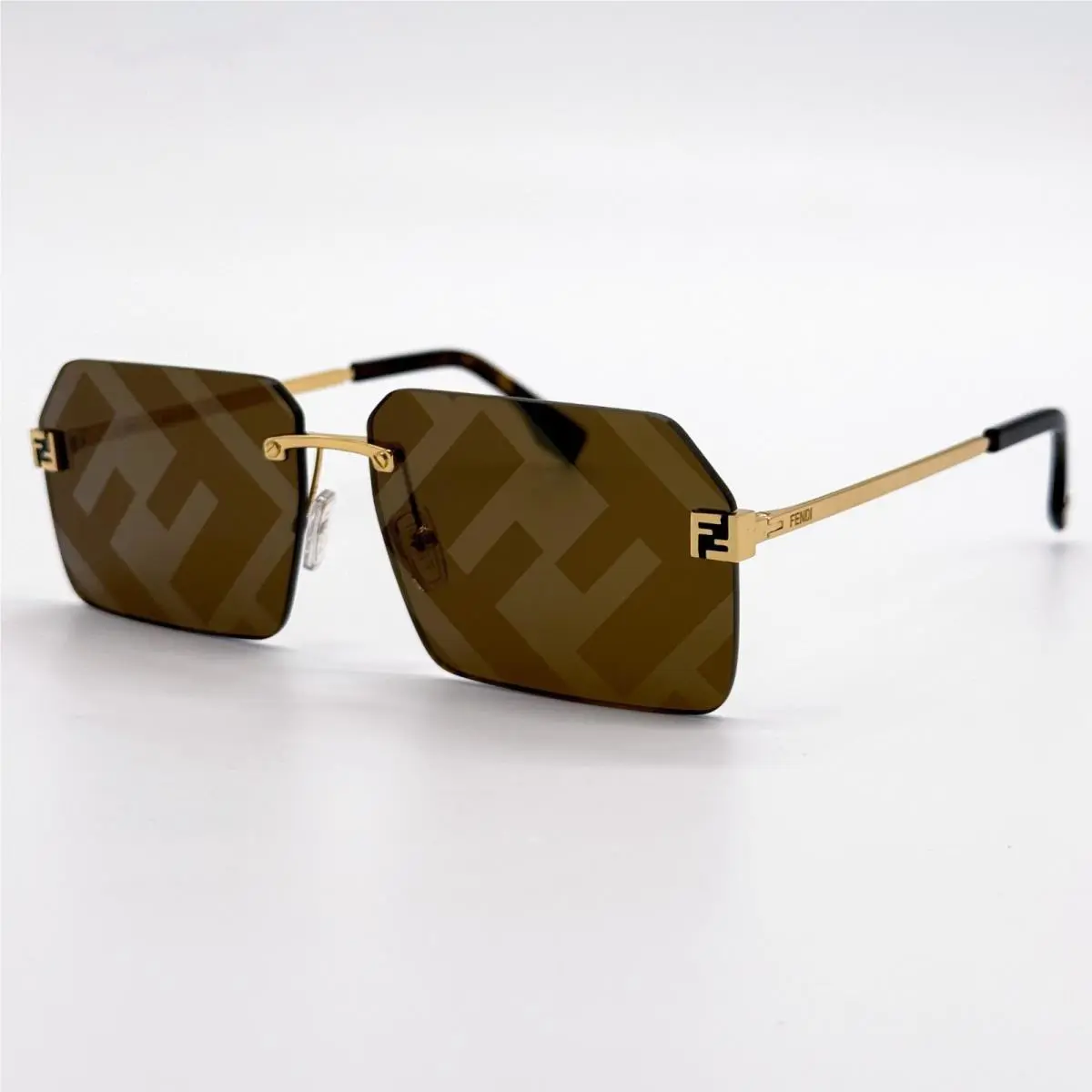 Fendi Sunglasses FE40043U 33G Gold/brown Men Eyewear