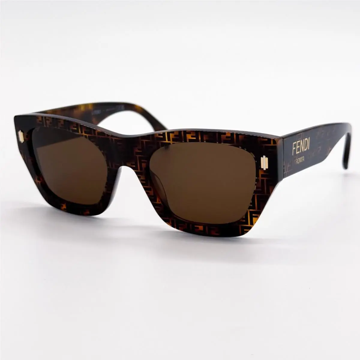 Fendi Sunglasses FE40100I 55E Havana Women Eyewear
