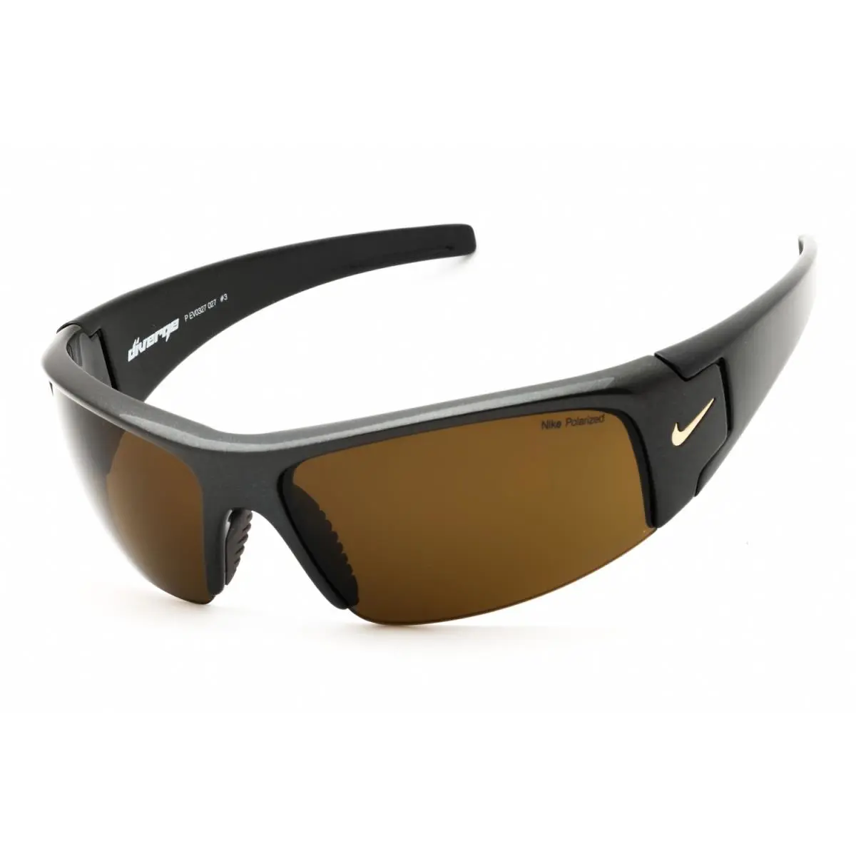 Nike Diverge P EV0327 027 Onyx/brown Polarized 64-13-125 Sunglasses - Frame: Onyx, Lens: Brown Polarized, code: 027