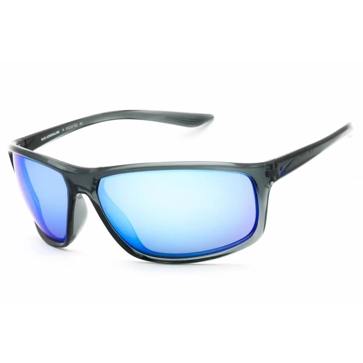 Unisex Sunglasses Dark Grey/grey Full Rim Frame Adrenaline M EV1113 012 by Nike