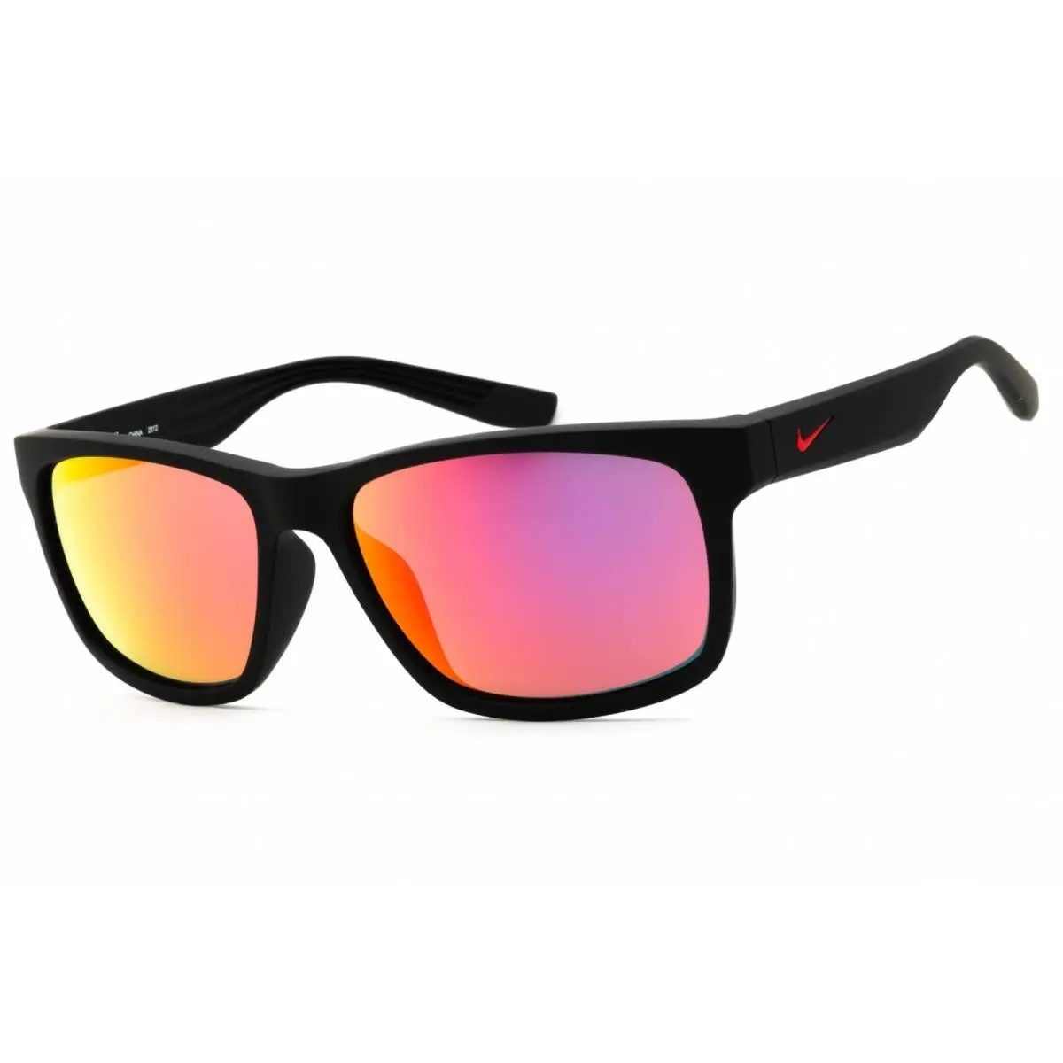 Nike Unisex Sunglasses Matte Black Rectangular Full Rim Frame Cruiser FQ4677 016 - Frame: Matte Black, Lens: Infrared