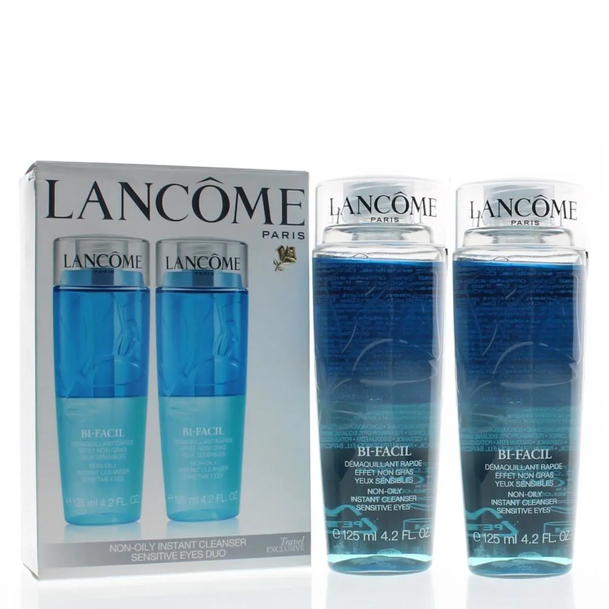 Lancome Bi-facil Non Oily Instant Cleanser For Sensitive Eyes Duo 2x125ml