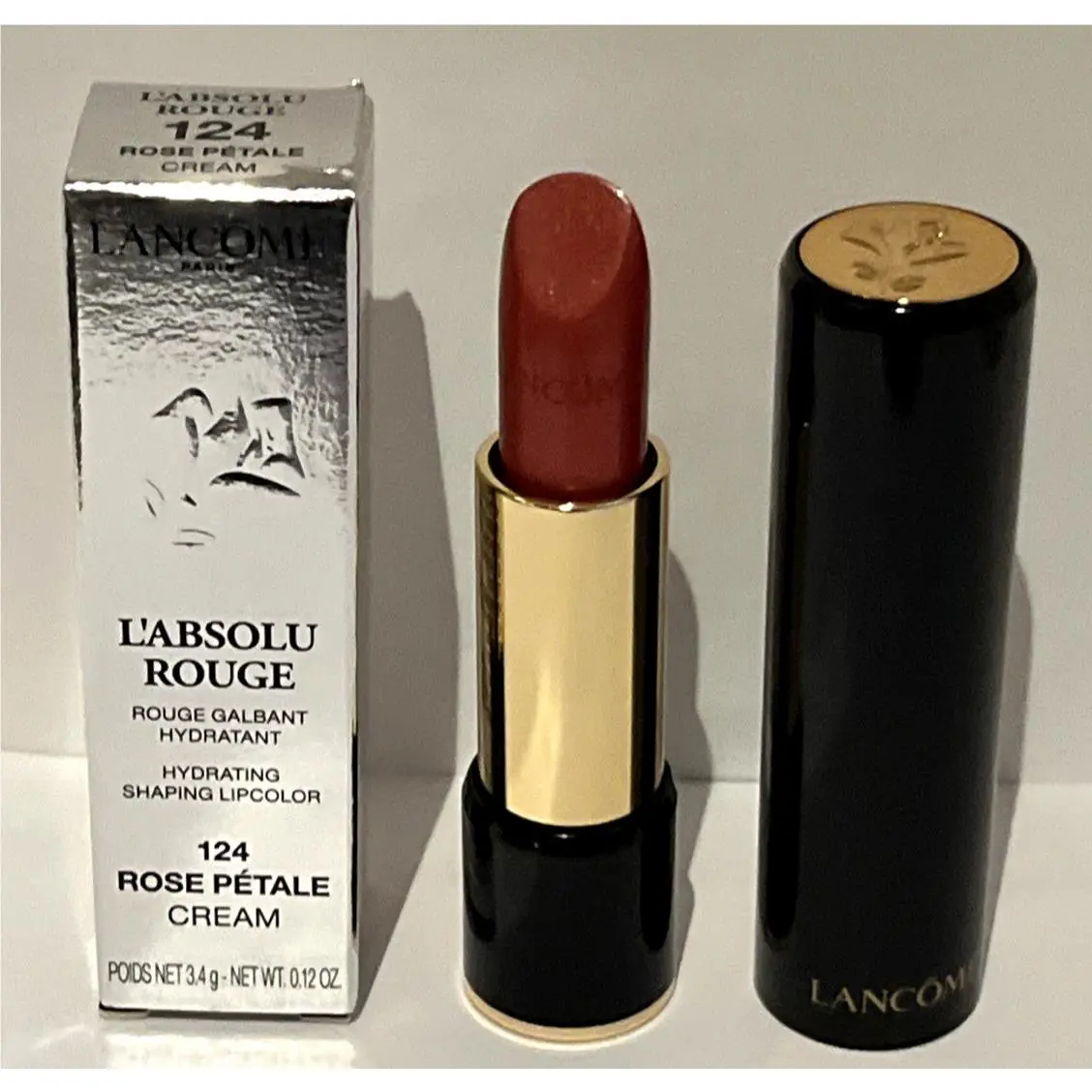 Lancome Lacome L`absolu Rouge Hydrating Shaping Lip Color 124 Rose Petale Cream 3.4g