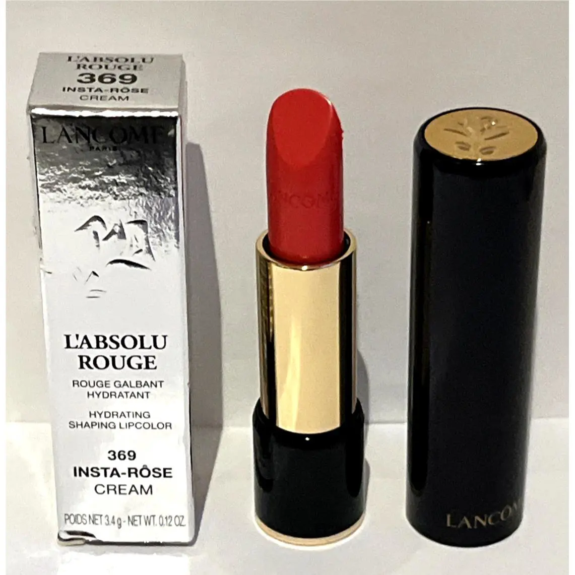 Lancome Lacome L`absolu Rouge Hydrating Shaping Lip Color 369 Insta Rose Cream 3.4g